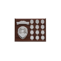 Suppliers Of Annual Mahogany Shield/Plaque -  12 Year In Hertfordshire