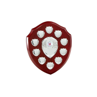 Suppliers Of Annual Rosewood Wooden Shield - 10 Year In Hertfordshire