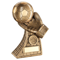 Suppliers Of Football Goalie Save Trophy - 185mm In Hertfordshire