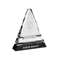 Suppliers Of Glass Triangle Award - 3 sizes In Hertfordshire