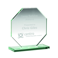 Suppliers Of Octagon Glass Award - 4 sizes In Hertfordshire