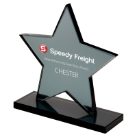 Suppliers Of Smoked Effect Glass Star Award - 3 sizes In Hertfordshire