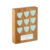 Suppliers Of Wooden Block 9 Year Annual Shield In Hertfordshire