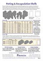 Suppliers Of Potting and Encapsulation Shells