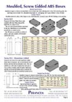 Chemical Resistant Screw Lidded ABS Moulded Boxes