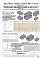 SLD Series Screw Lidded ABS Moulded Boxes