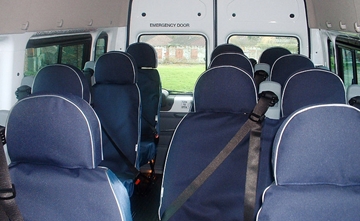 Bespoke Headrest Covers For Commercial Vehicles