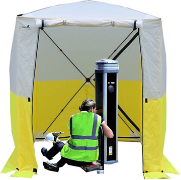 Electric Car EV Charger Installation pop-up work tent - 1.4(l) x 1.4(w) x 2.0m (h)