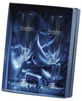 Pair Of Champagne Flutes In Satin Lined Presentation Box E113702