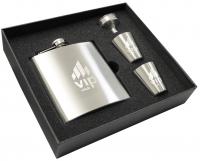 Troyes Hip Flask Set E113108