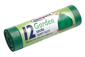 Garden Sacks Green 12pc Roll