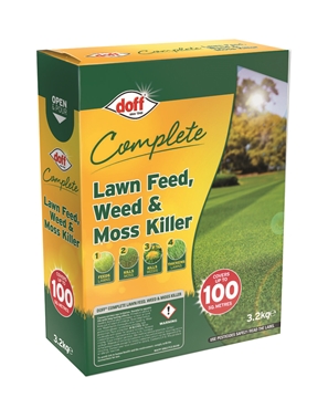 3.2kg Lawn Feed, Weed & Moss Killer 4-IN-1