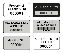 UK Manufacturers of Economy Personalised Asset Labels