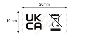 Economy UKCA & WEEE Combined Logo Labels 