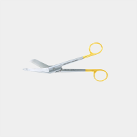 Lister Bandage Scissors 18.5cm Tungsten Carbide & with Upper Serrated Blade UK