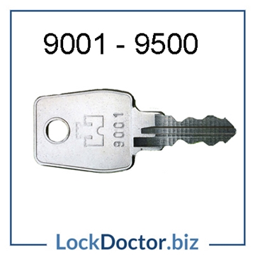 9001-9500 Fort Eurolock Cabinet Key