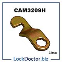 CAM3209H OFFSET HOOK CAM with NOTCH cranked with a 9mm drop