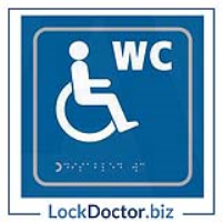 Disabled 150mm x 150mm Taktyle (Braille) Self Adhesive Sign