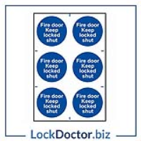 Fire Door Keep Shut 200mm x 300mm PVC Self Adhesive Sign