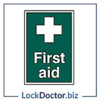 First Aid 200mm x 300mm PVC Self Adhesive Sign