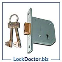 KM157 CHUBB 3G114 (BS3621) 5 Lever Deadlock (67mm) c/w 2 Keys