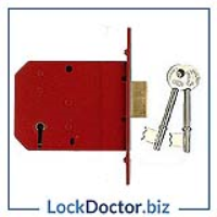 KM3323 UNION 2101 5 Lever Deadlock (76mm) c/w 2 Keys