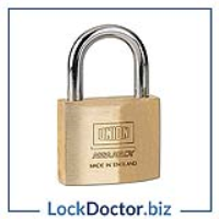 KM3787 50mm Keyed Alike UNION 3122 Brass Open Shackle Padlock