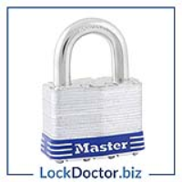 KM5EURD Master Lock 51mm Wide Laminated Steel Pin Tumbler Padlock