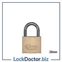 KMAS2501 20mm Luggage Padlock