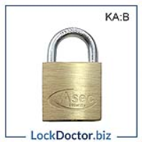 KMAS2502 20mm Locker Padlock (Keyed Alike KA: B)