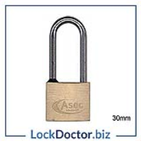 KMAS2507 30mm Long Shackle Locker Padlock (KD)