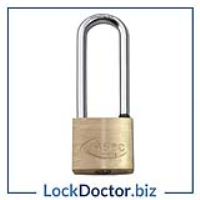 KMAS2511 ASEC Long Shackle Brass Padlock (KA:E)