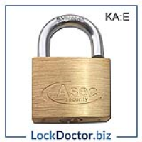 KMAS2512 40mm Locker Padlock  (Keyed Alike KA: E)