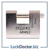 KML11064 Squire ASWL2 Steel Sliding Shackle Padlock 80mm KD