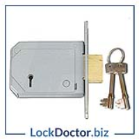 KML12081 CHUBB 3G114E 5 Lever Deadlock (80mm) c/w 2 Keys