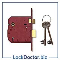 KML12482 UNION 2234E 5 Lever Sashlock (79.5mm) c/w 2 Keys