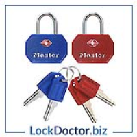 KML15623 32mm MASTER LOCK 4681 KA Pair Of TSA Luggage Locks