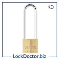 KML19100 ABUS 30mm 65 Series Brass Long Shackle Padlock