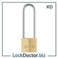 KML19123 ABUS 30mm 65 Series Brass Long Shackle Padlock