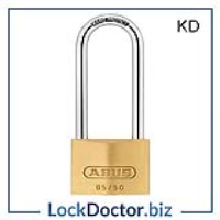 KML19130 ABUS 50mm 65 Series Brass Long Shackle Padlock