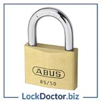 KML19557 ABUS 85 Series Brass Open Shackle Padlock