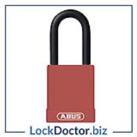 KML22481 ABUS 74 Series Lock Out Tag Out Aluminium Padlock (RED)