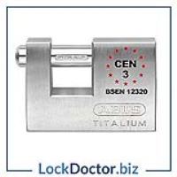 KML23941 ABUS Titalium 82TI Series Shutter (Sliding Shackle) Padlock 70mm KA 8518