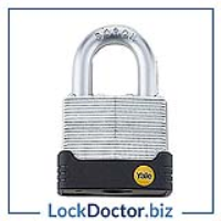 KML24736 YALE Y127 Protector 45mm Laminated Steel Padlock with 3 keys