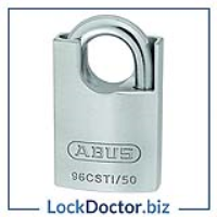 KML25526 ABUS Titalium 96TICS/50 Closed Shackle Padlock (KA 7566)