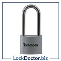 KML27856 DEFENDER Aluminium Long Shackle Padlock