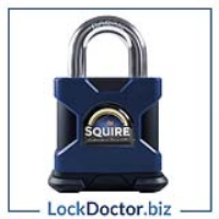 KML8645 SQUIRE SS50S Stronghold Steel 5 Pin Open Shackle Padlock