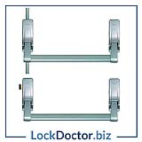 KML9492 BRITON 377 Push Bar Double Rebated Door Panic Set RIGHT HAND