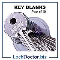 Pack of 10 KEY BLANKS to copy keys restricted to trade customers