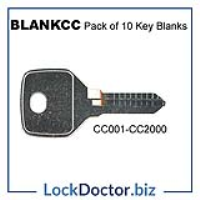 Pack of 10 Key Blanks to suit CC locker Keys